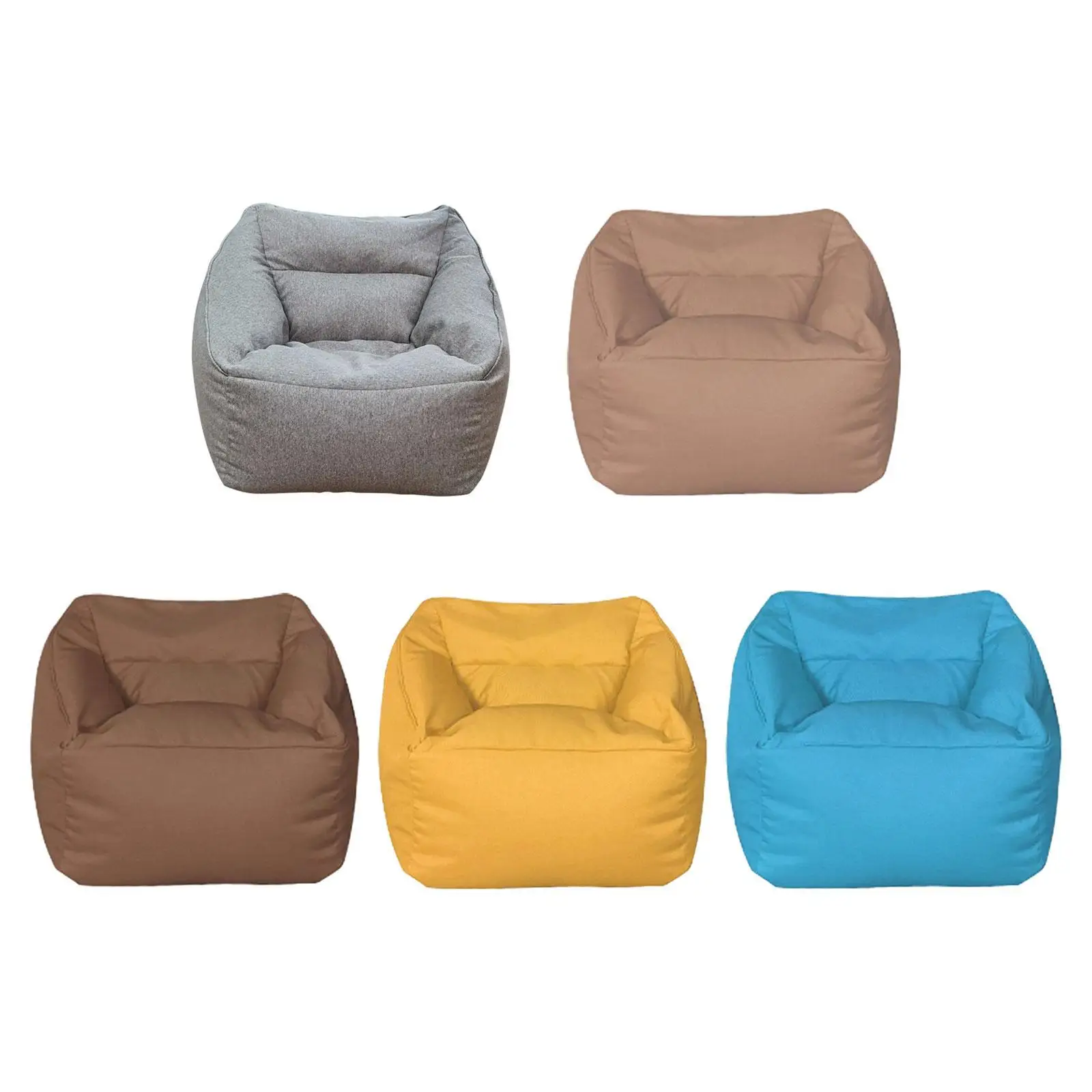 Bean Bag Couch with Filler Small Removable Chair Cover Stylish for Adults Kids Corner Bean Bag for Dormitory Bedroom Small Room