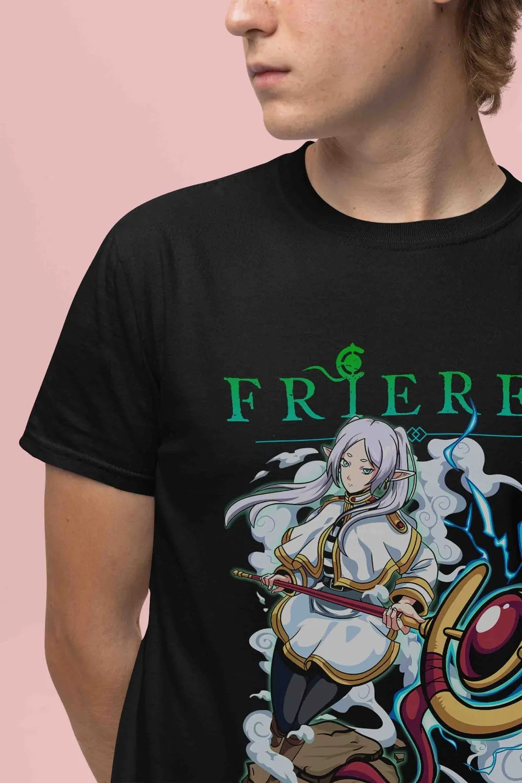 Frieren Shirt Fern Tshirt Stark T-Shirt Himmel Top Heiter Anime Unisex Waifu Tee