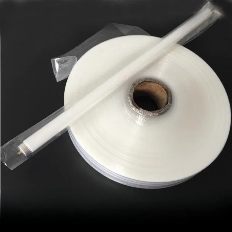 200m Thick PE Roll Films Plastic High-pressure Transparent Straight Through Film Long Strip Flat Mouth Dustproof Package Bag