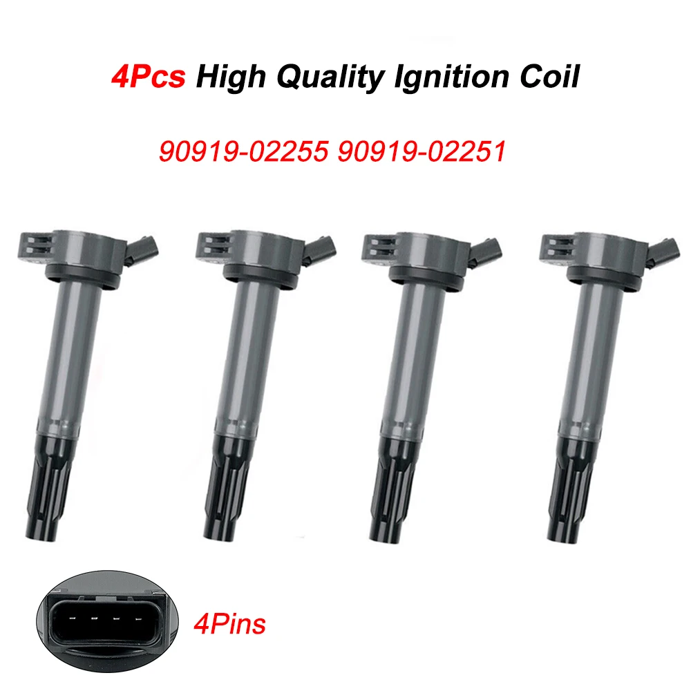 

4pcs 90919-02251 High Quality Ignition Coil For Toyota Avalon Camry RAV4 For Lexus ES300h NX300h 90919-A2007 90919-A2004 UF-487