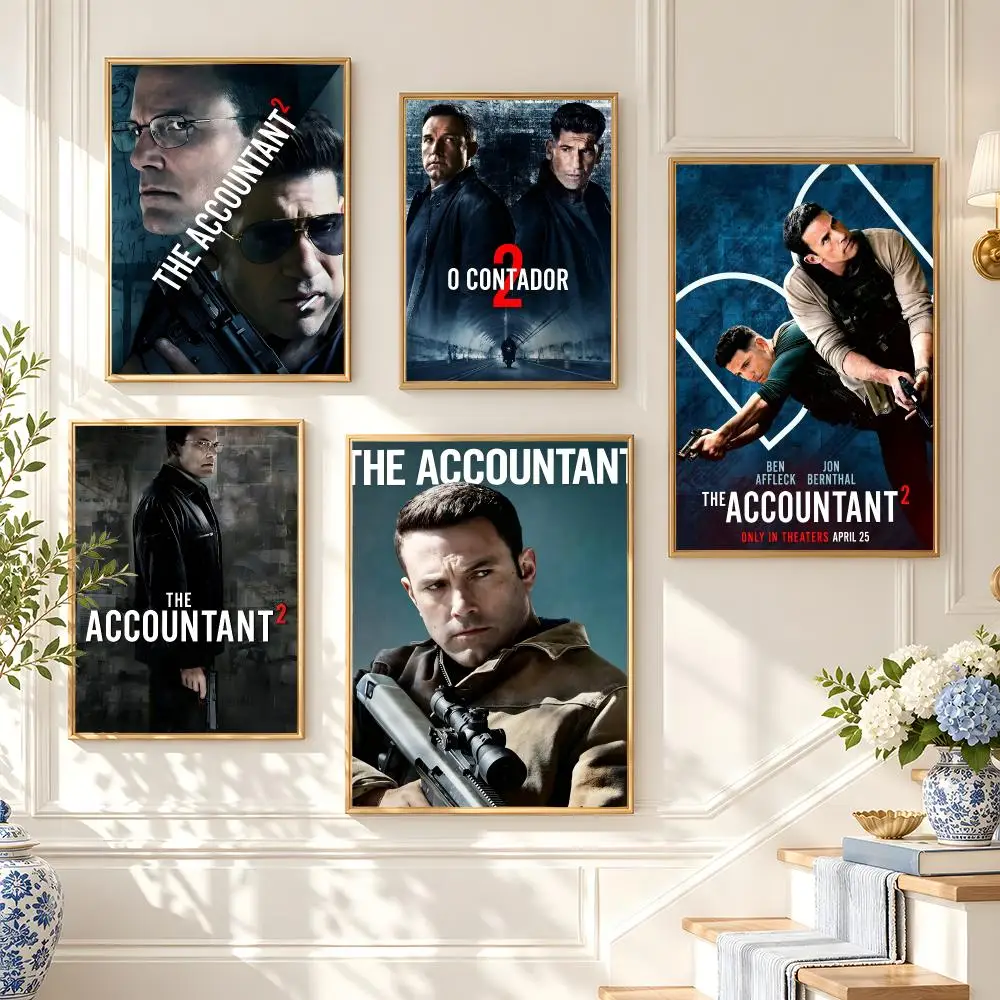 movie The Accountant Poster Poster HD Frameless Preppy Style Wall Art Home Decor For Living Room Bedroom Gift