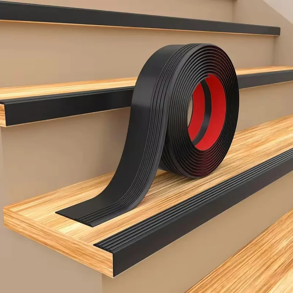 1PC 2M/78.74inch Stair Edge Protector Non-slip Stair Nose Edging Self-Adhesive Stair Edge Trim Step Edge  Stair Treads