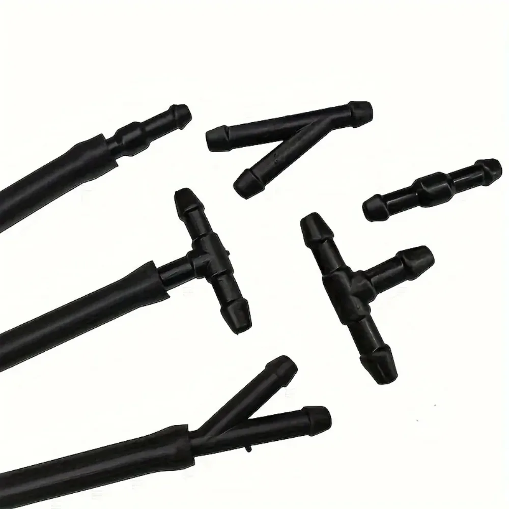 Car washer fluid pipe connector set 3 shapes ideal for windshield spray system fixing and replacement