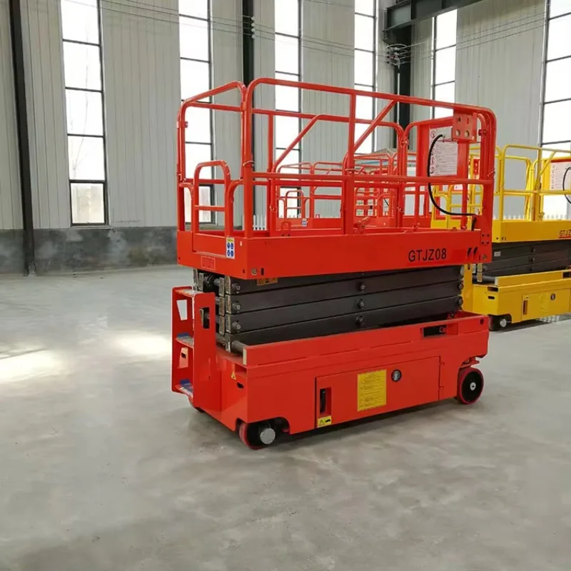Customized Portable Electric Scissor Lift 4-22m High-altitude Lifting Work Platform Mobile Warehouse Use CE Certified Steel 80-1