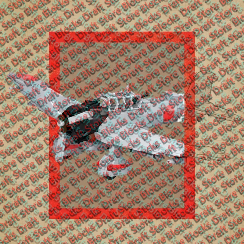 D3A1 Military Fighter Jets Model MOC Building Bricks War Equipment Modular Technology Gifts Holiday Assemble  Toys Suit QWERT