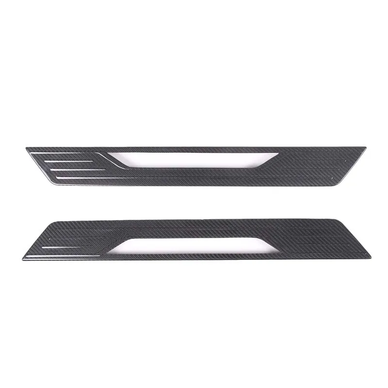 For Chevrolet Corvette C8 Z06 Z51 2020-2023 Dry Carbon Fiber Car Door Sill Scuff Plate Welcome Pedal Trim Car Accessories