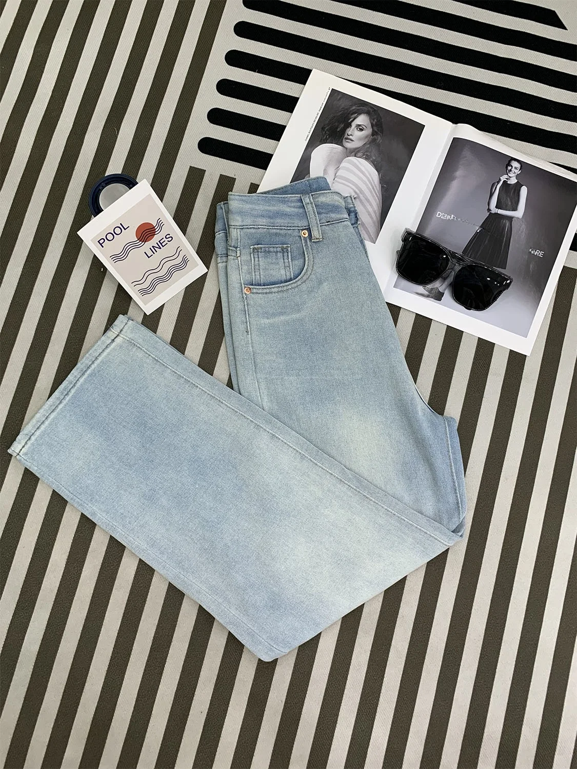 Koreańskie, słodkie, proste, luźne jeansy z szerokimi nogawkami, damskie spodnie z wysokim stanem, wyszczuplające, uniwersalne, codzienne, długie spodnie, modne.