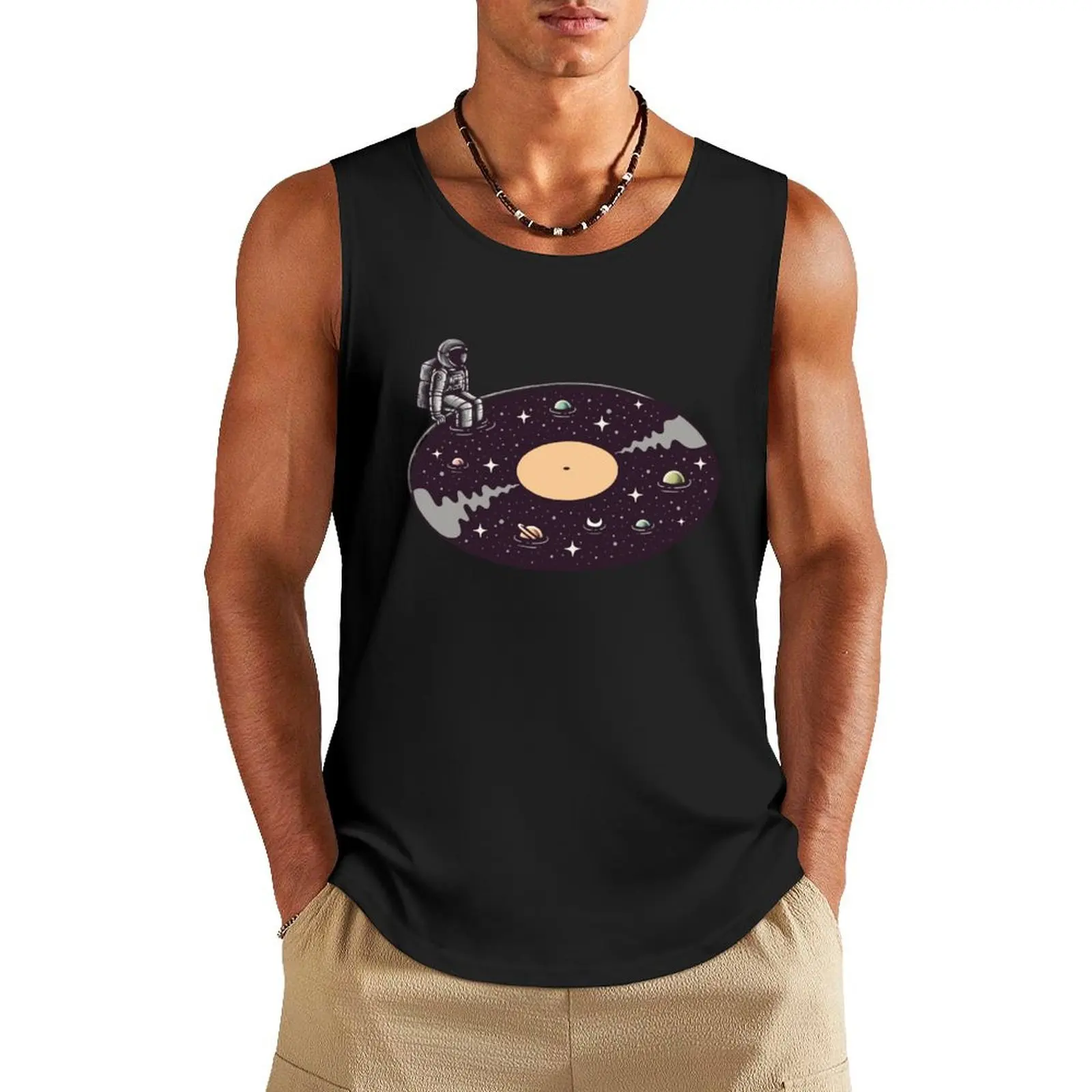 

Cosmic Sound Tank Top tops muscular man gym clothes men