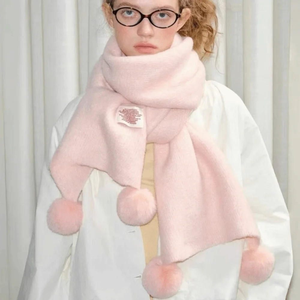 

Новый однотонный зимний шерстяной шарф, мягкий теплый вязаный шарф, шерстяной шарф, утолщенная шаль, пашмина