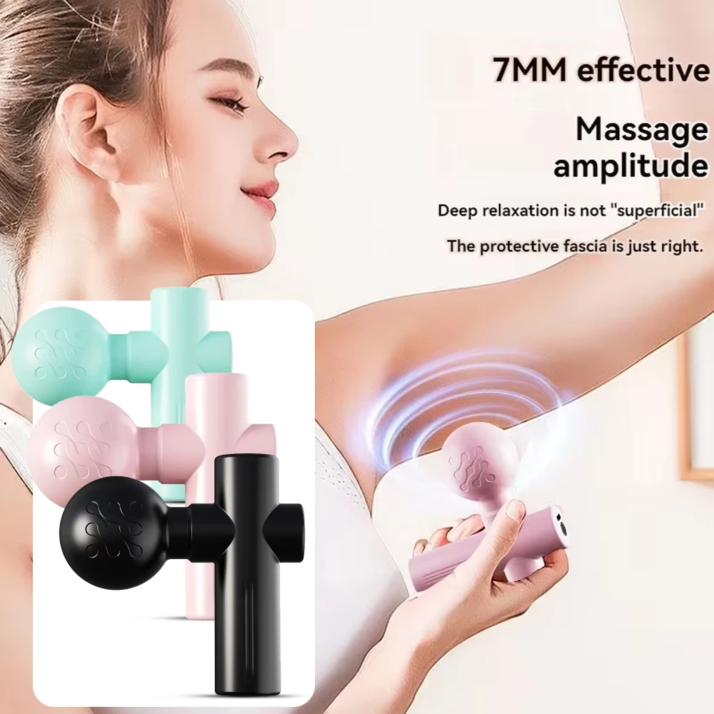 Electric  Massage Gun Fascia Machine Muscle Relaxation Vibrating Gun Rod Massage Fitness Equipment Neck Grab Fascia Gun