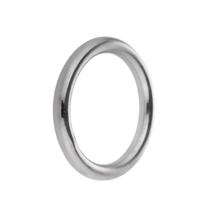 Marine Boat 304 Stainless Steel 10*60mm O Round Rings Sail Smooth Solid Clip Hammock Yoga Hanging Ring