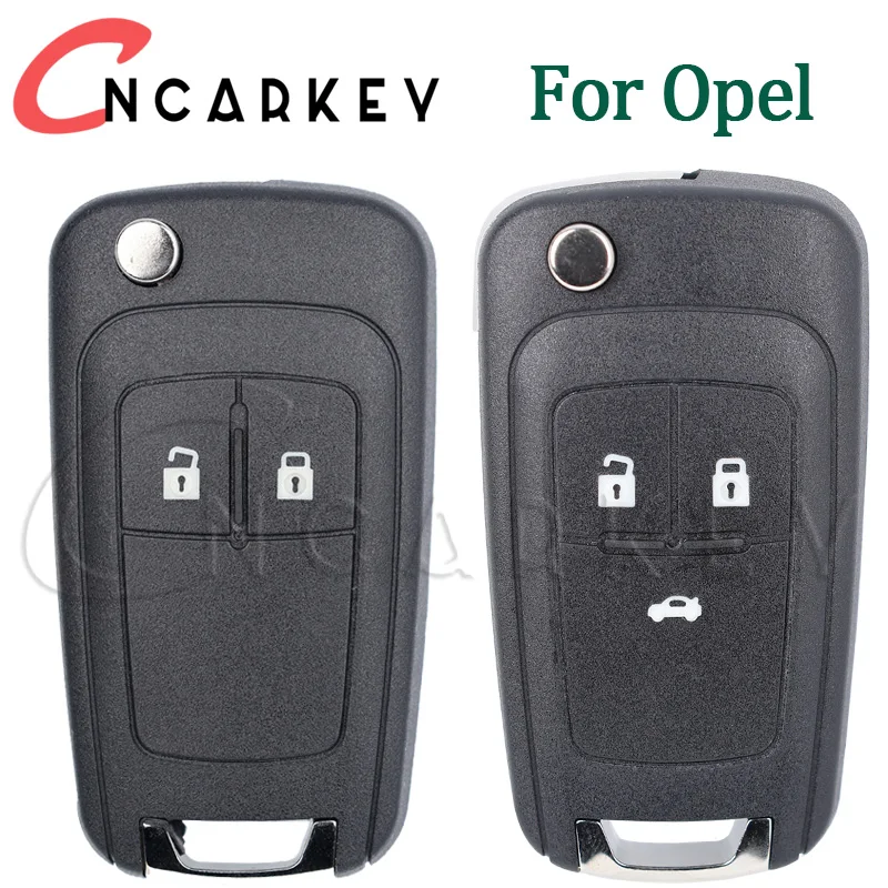 Capa chave do carro 2 3 botões flip dobrável caso chave remota para opel vauxhall corsa astra vectra zafira omega hu100 lâmina sem cortes