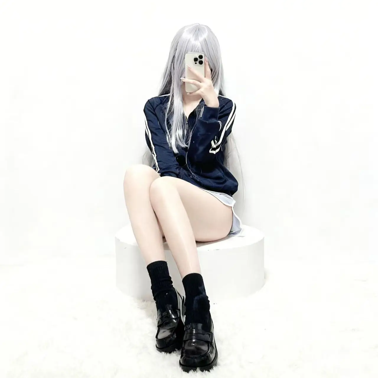 Kanade Yoisaki Cosplay Costume Set - Patchwork Stand-Collar Coat, Hoodie & Shorts, Daily Wear Available view 2