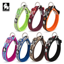 Truelove Dog Collar Nylon Reflective Adjustable Duraflex buckle Small Cat Large Dog  Embroider Neoprene with Dog leash TLC50121