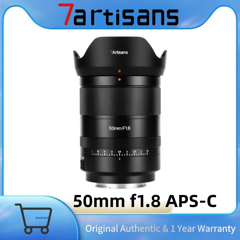 7artisans 50mm F1.8 Full Frame AutoFocus Camera Lens for Sony E Mount A7 A7R A7C A9 Nikon Z Mount Z7 Z6 Z5 Z9 Z50