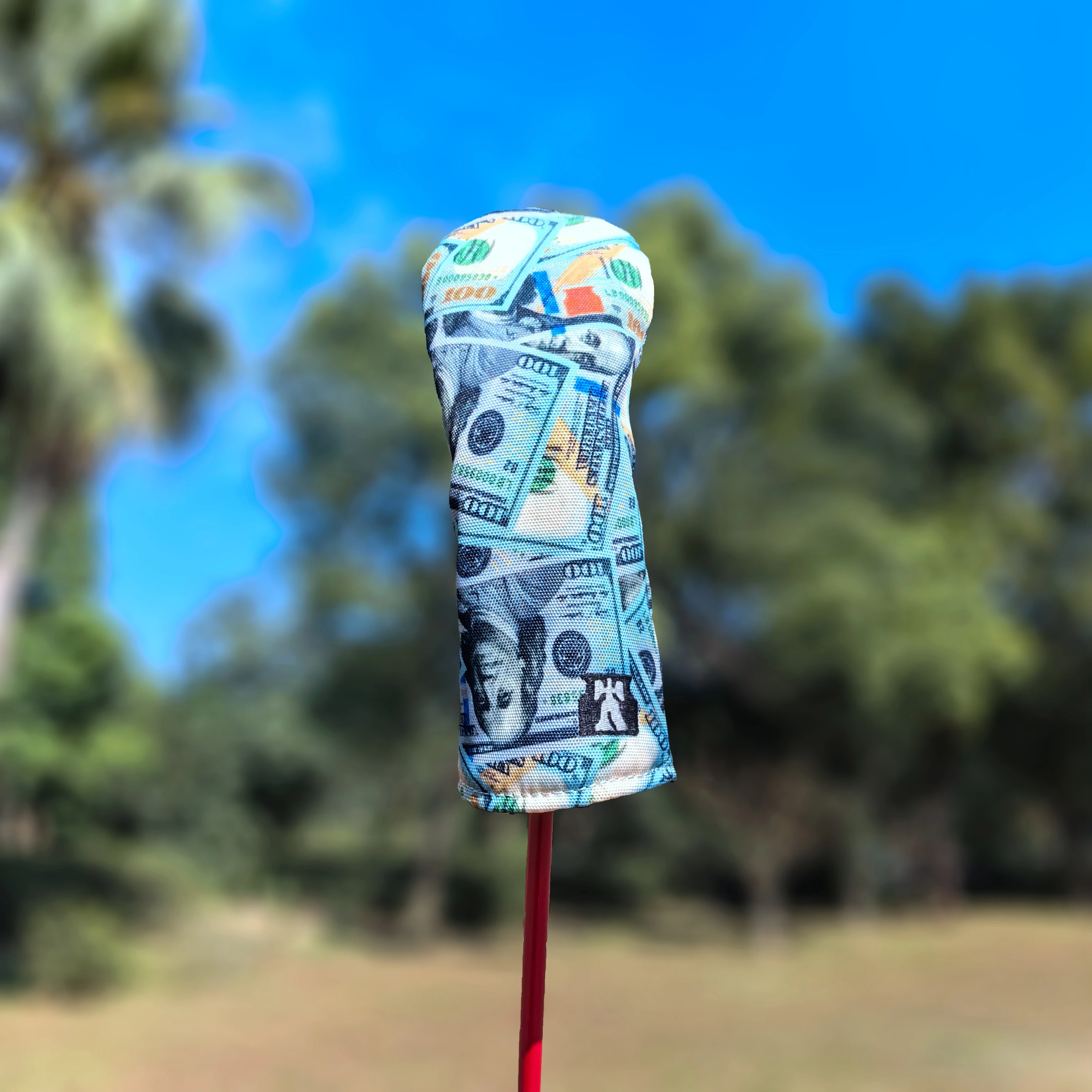 Golf Club Cover Protective Case Dollar 1 Wooden  Head Cover 1 Square Magnetic Putter Sleeve Personality Cartoon