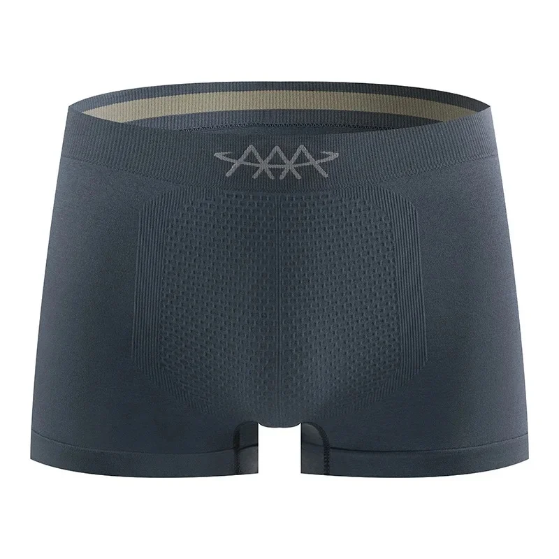 1pcs Elastic Underwear Men's Boxer Shorts Seamless Underpants Soft Panties Sexy Slim Lingerie Snug Moisture-wicking Trunks