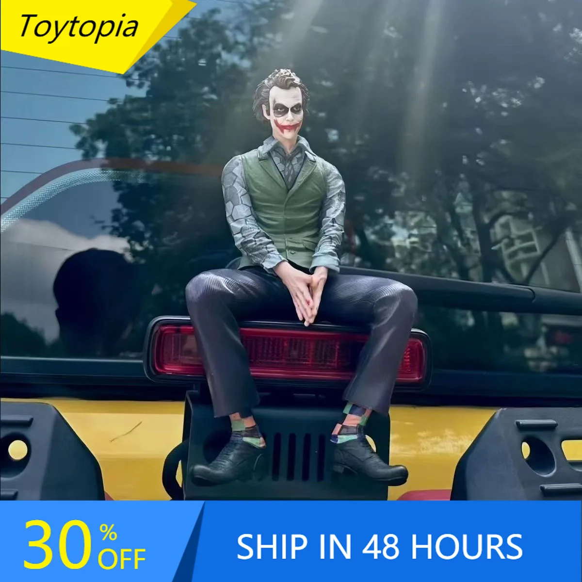 24 cm Detective Comics Joker Mafex Suicide Squad Joker Harleen Quinzel Supervillain Auto Achter Accessoires Action Figure Geschenken Speelgoed