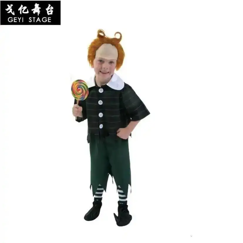 Unisex Child Scarecrow Costume Halloween Party Oz Wizard Adult Play Cosplay Carnival Fancy Party Dress image 3