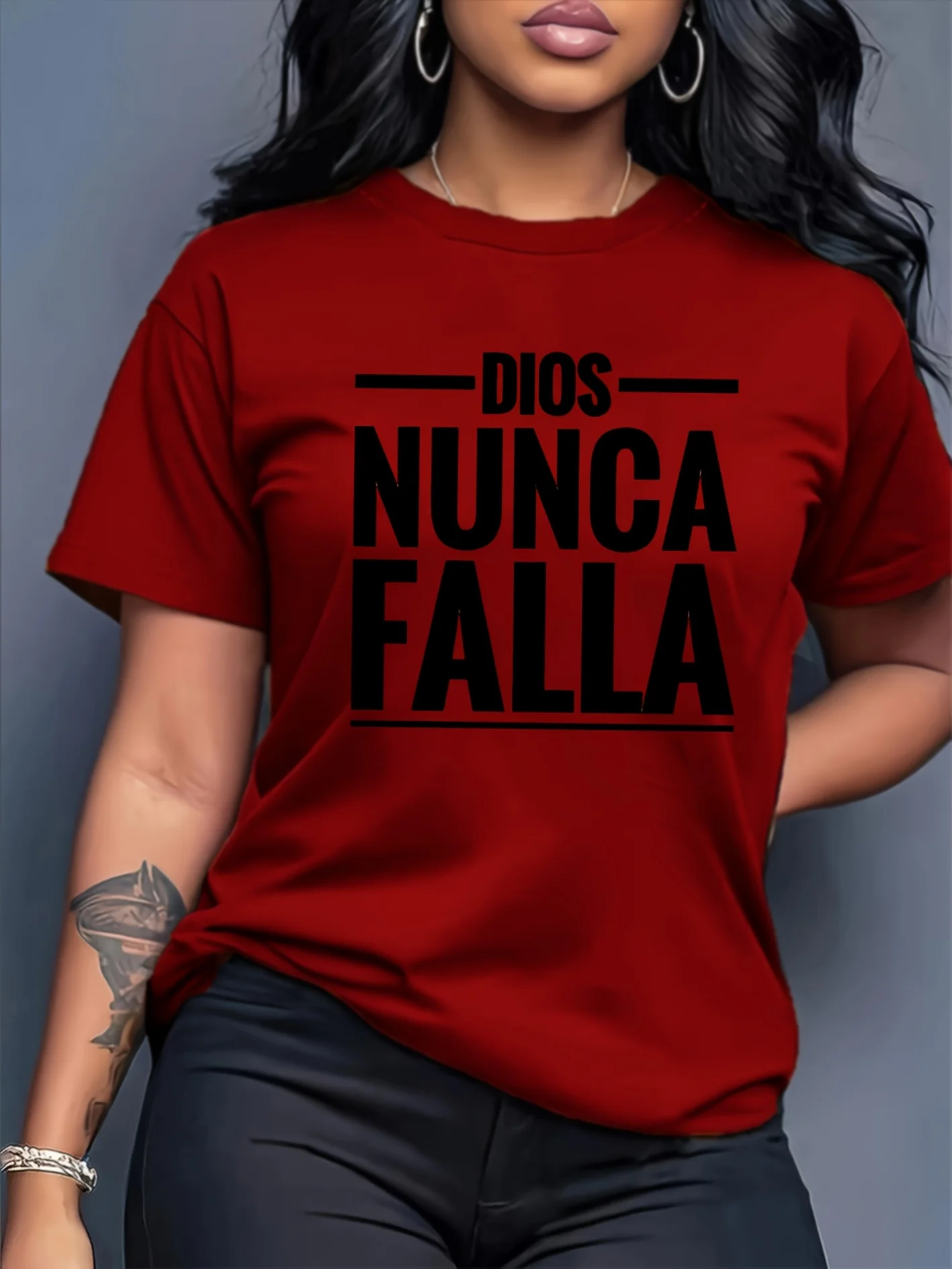 Women's Letter Top with Spanish 
