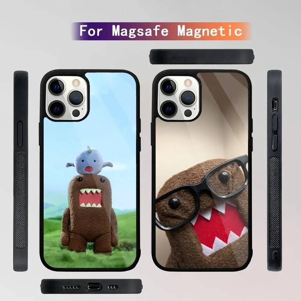 

Cute Domo-kun Phone Case For iPhone 16,15,14,13,12,11,Plus,Pro,Max Mini Magsafe Magnetic Wireless Charging