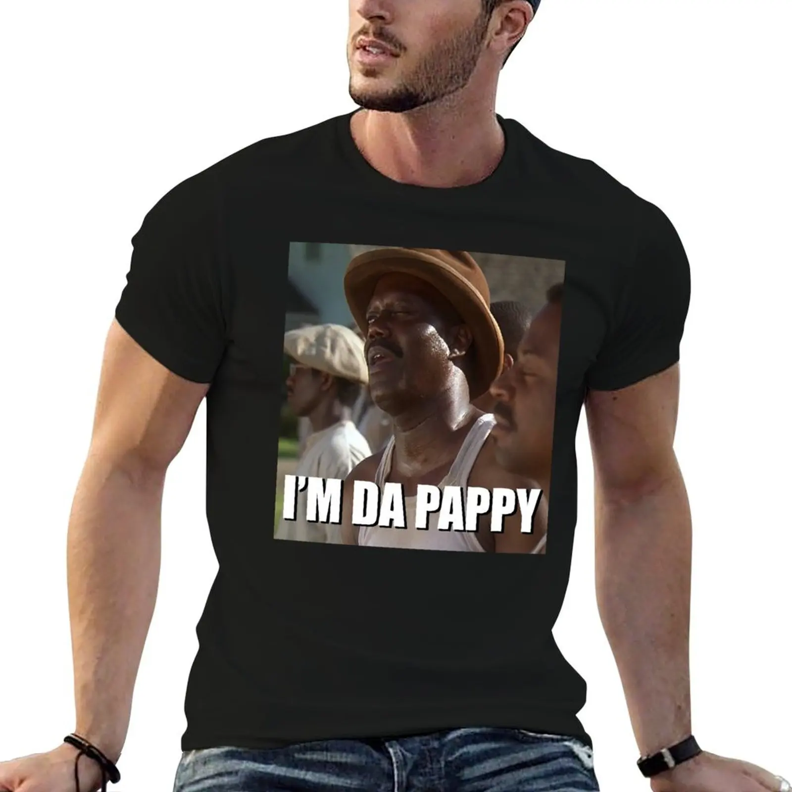 

I'm Da Pappy Causal Black Summer Custom T-Shirt t shirts for man slim fit man t shirts cotton T-Shirt