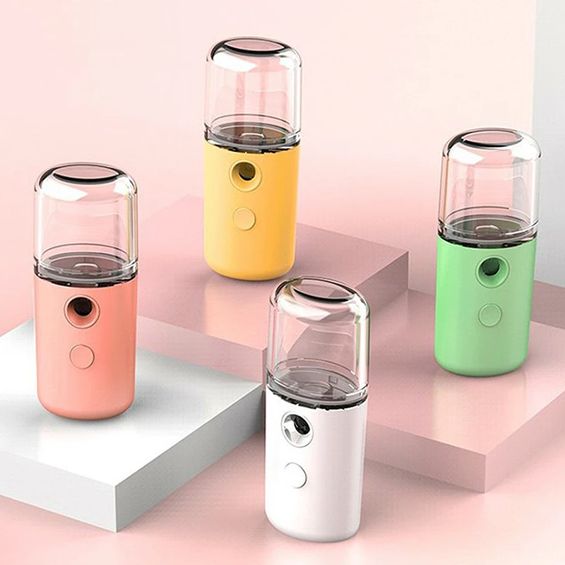 30ml Mini Nano Mist Facial Sprayer Beauty Instrument USB Humidifier Rechargeable Nebulizer Face Steamer Moisturizing Beauty Tool