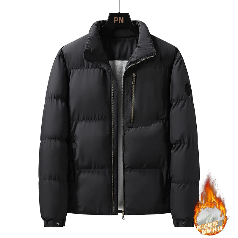 

Men's Parkas Warm Basic Style Jacket High Quality Thickened Cotton Jacket Men Thermal Parkas Coats Casual Classic Puffer Jacket