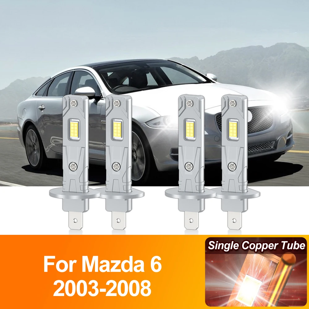 

240W 40000LM H1 Canbus LED Lights 6000K Car Headlight Bulbs 12V 6000K Plug&Play For Mazda 6 2003 2004 2005 2006 2007 2008