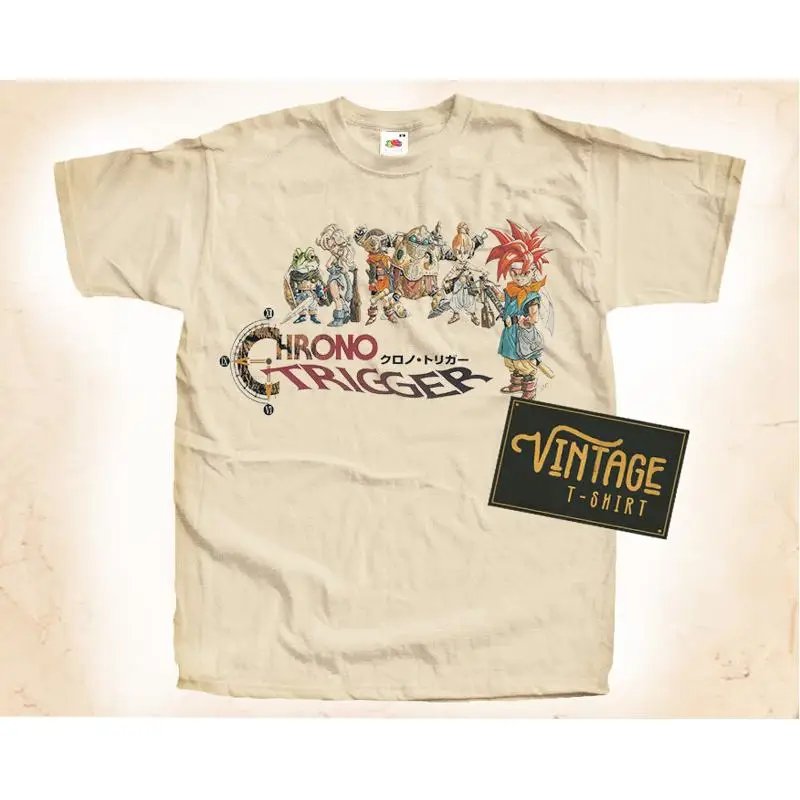 Chrono Trigger Vintage T Shirt For Men Natural S 5Xl