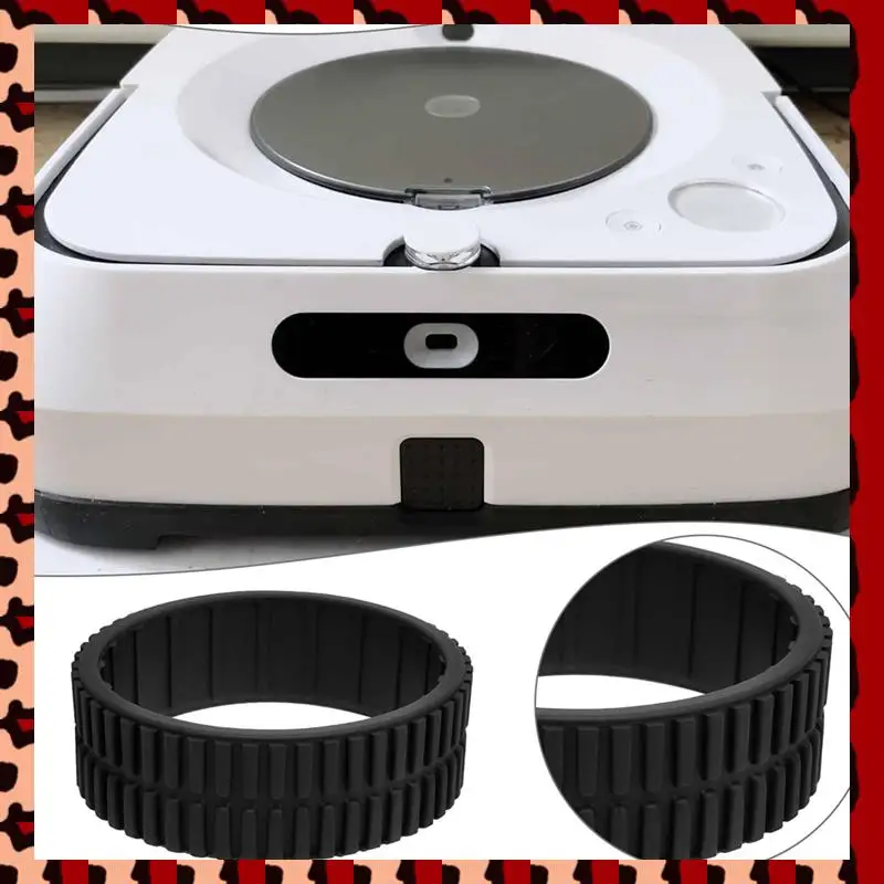

A72P комплект из 2 сменных резиновых шин для робота-уборщика для Irobot Braava Jet 240 241 244, совместимых с роботами Mint 4200