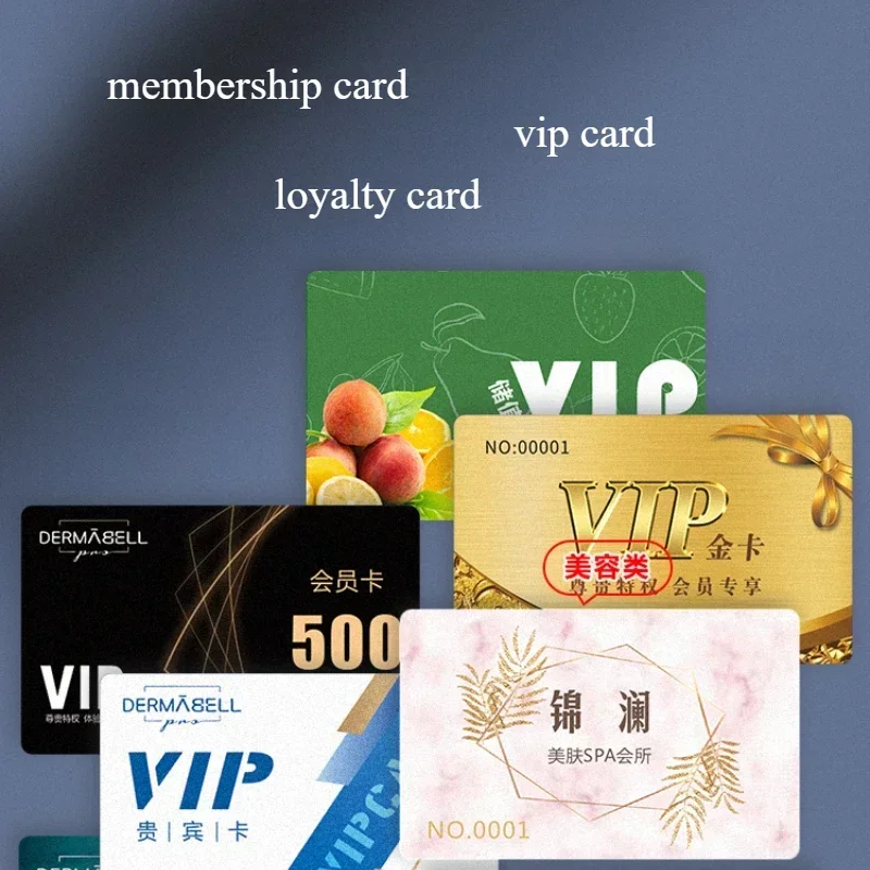 30/50/100PCS Plastic Cards Mix Designs Printing Thickened ID Badge/Loyalty Card Membership Card Vip Cards