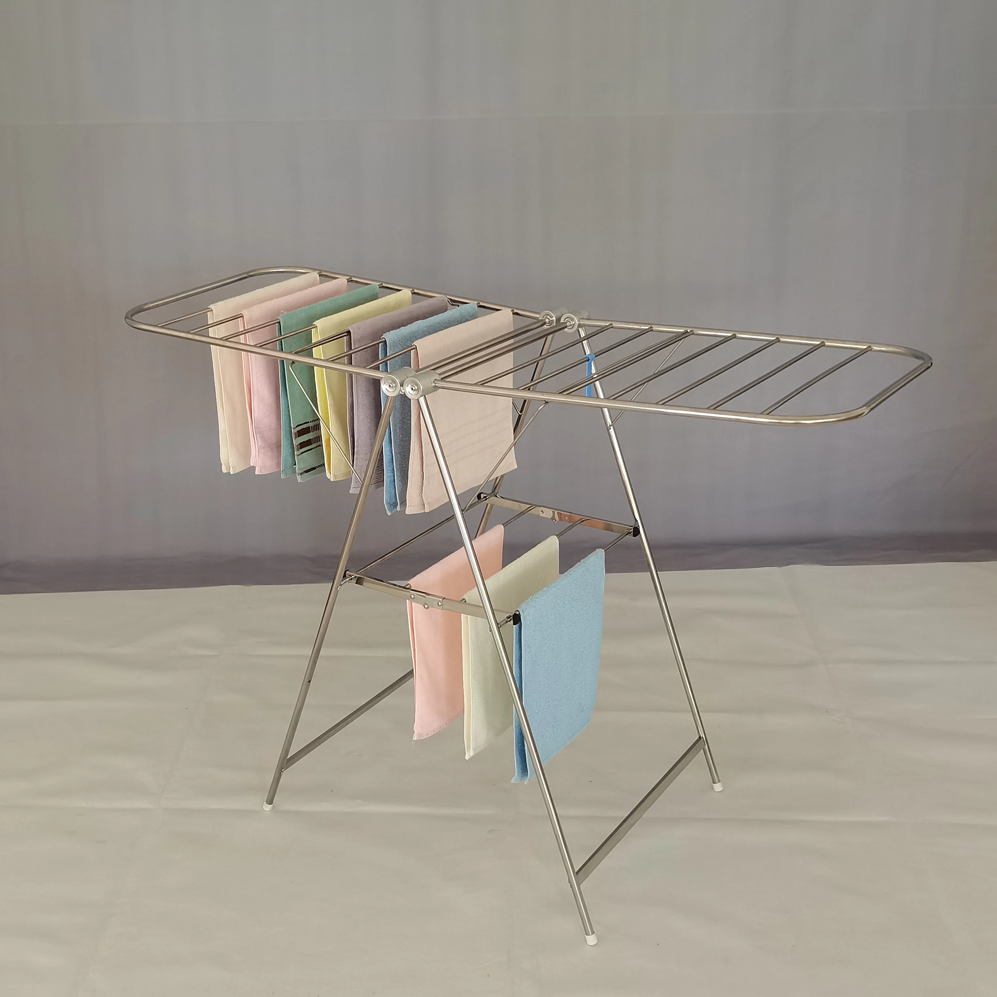 MR-5019SC-MD Folding Hanging Clothes Airer Laundry Drying Rack Cloth Drying Rack Cloth Rack Stand