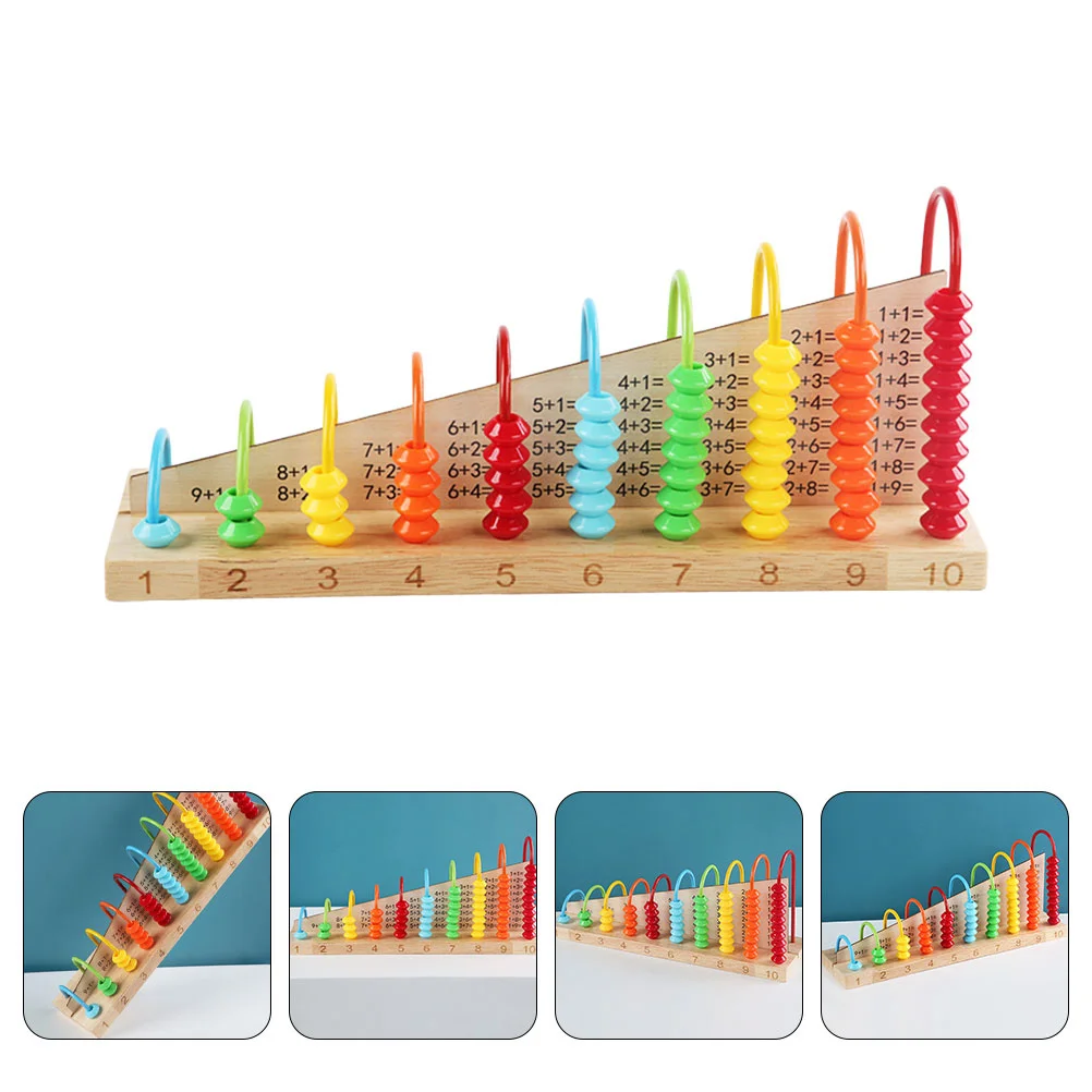 

1Pcs Wooden Arithmetic Abacus Compact Mental Arithmetic Learning Aid Kids Cognitive Counting Teaching Tool Abacus
