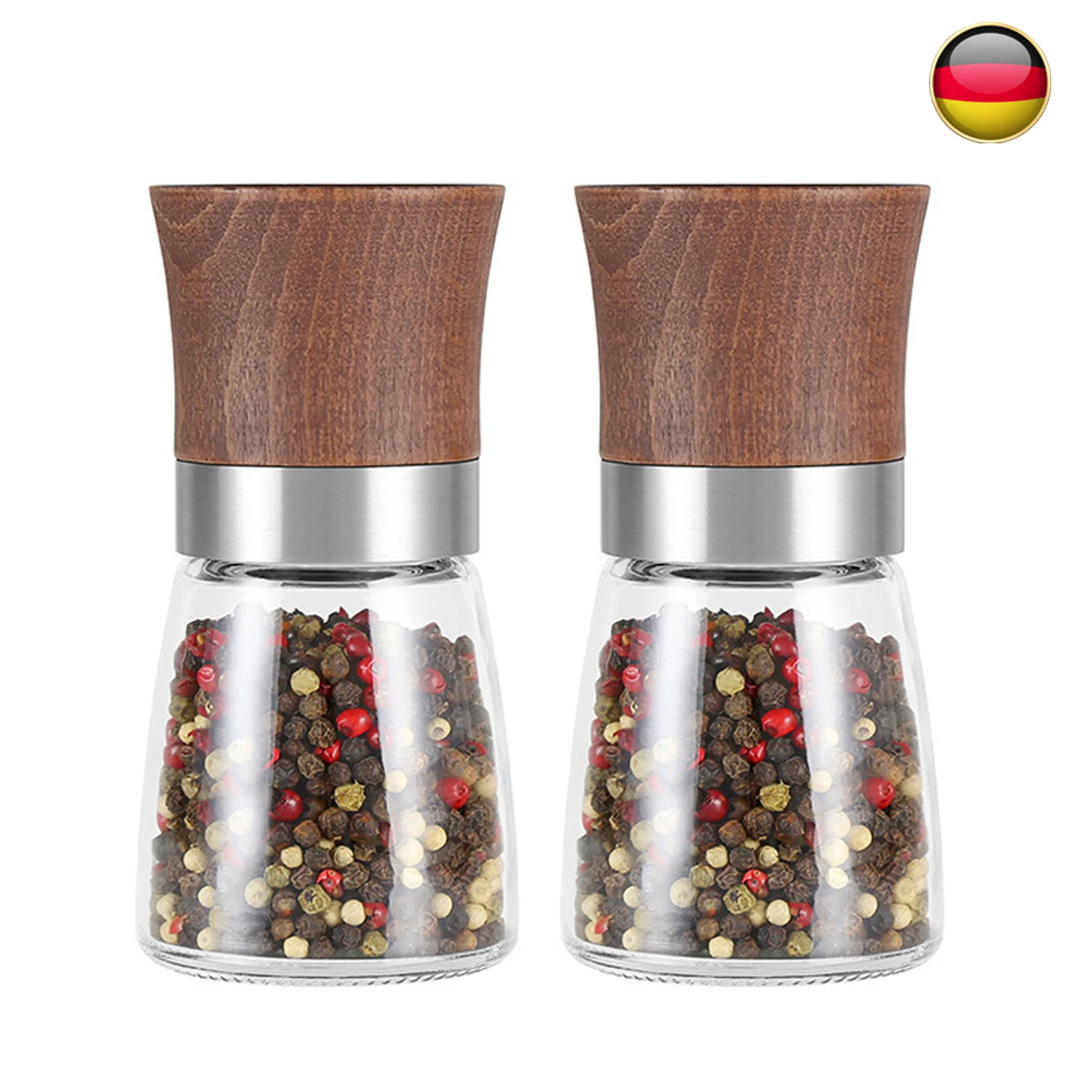 

Manual glass grinder black pepper pepper sea salt stainless steel ceramic core seasoning bottle vendor Use a spreading bottle