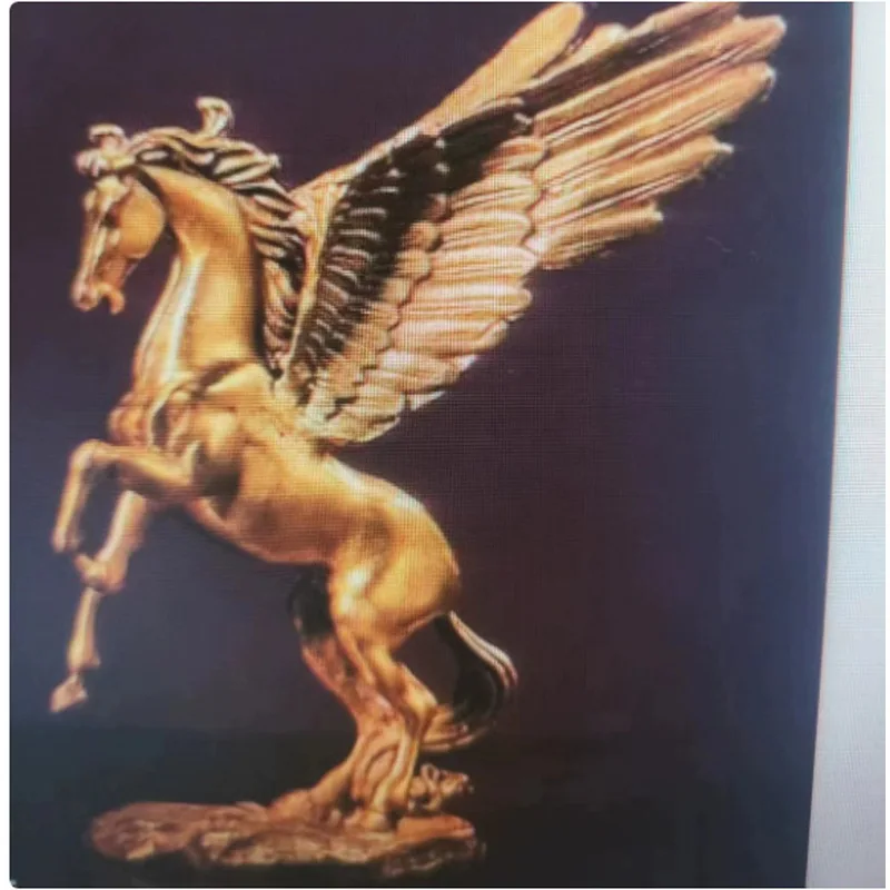 Pure Copper Pegasus Ornament, Celestial , Dragon , Instant , Flying Horse