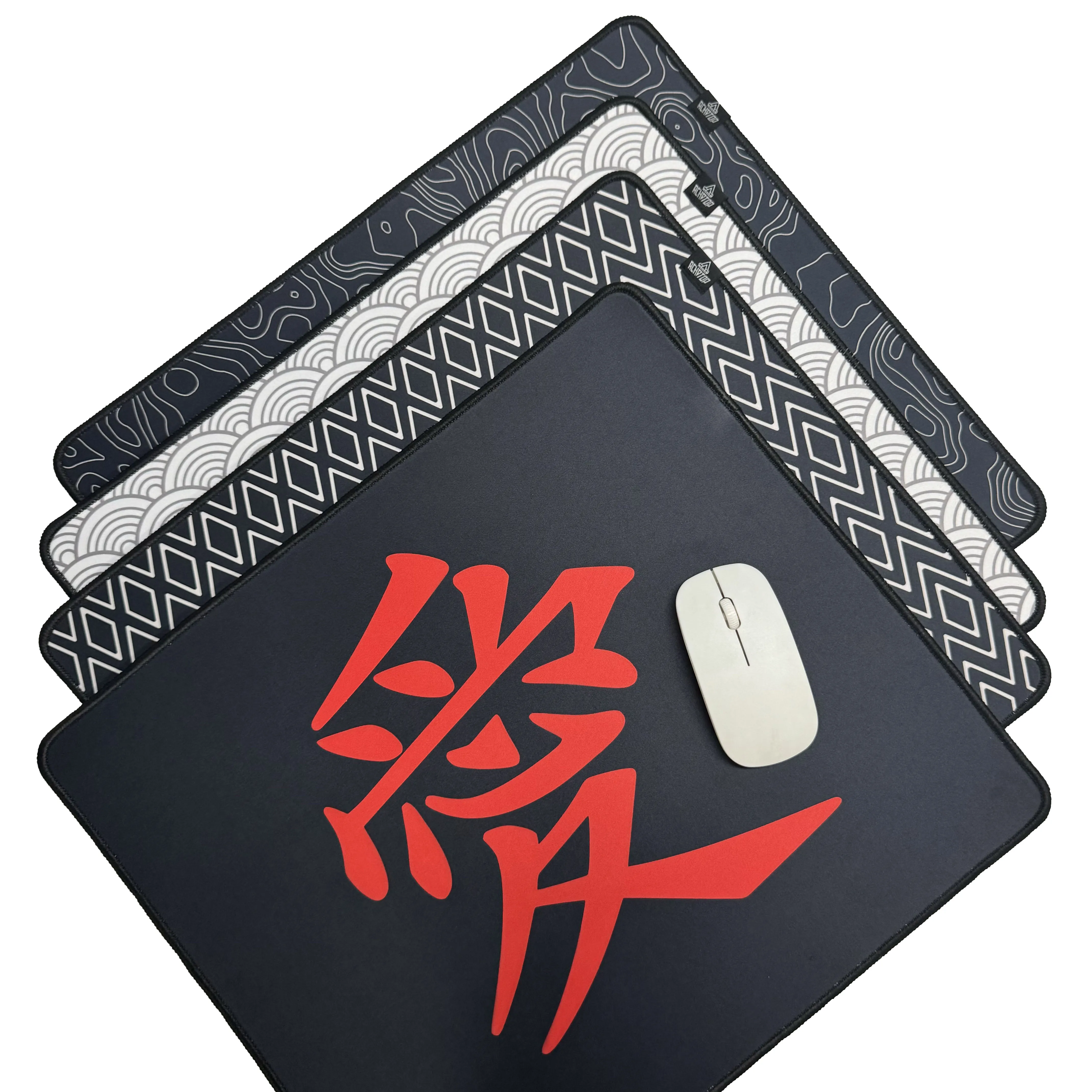 

Chinese Character Premium Mousepad Gaming Ultrafine Surface E-Sports Lock Edge Carpet Game Professional Rubber Desk Mat 40x45cm