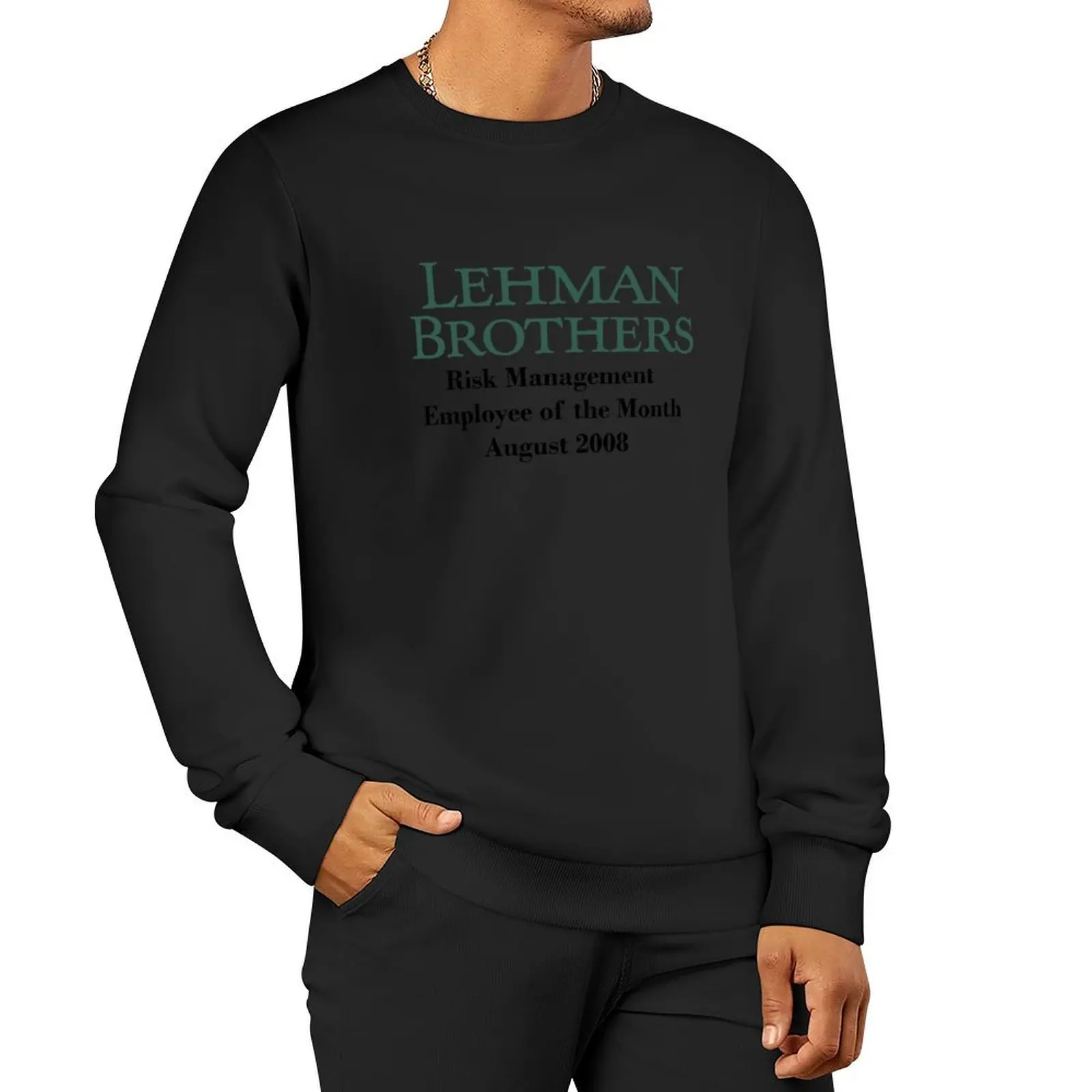 

Lehman Brothers - Пуловер с капюшоном для сотрудников месяца, корейская одежда, спортивные костюмы, зимняя мужская толстовка