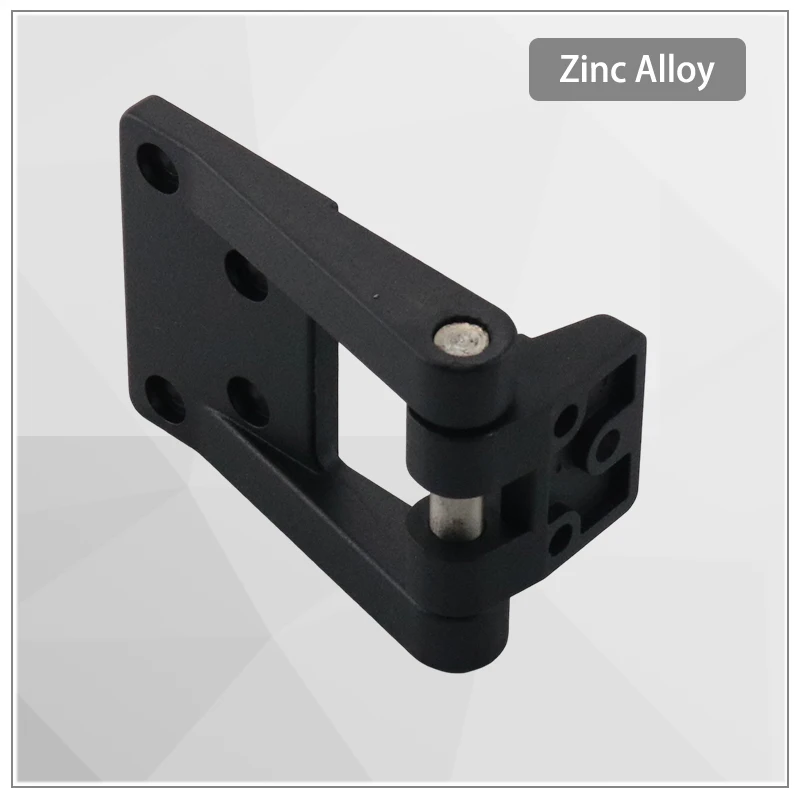 

Zinc Alloy Black External Hinge T-Shaped Corner Rotary Hinge Distribution Box Industrial Chassis Cabinet Door Hinge
