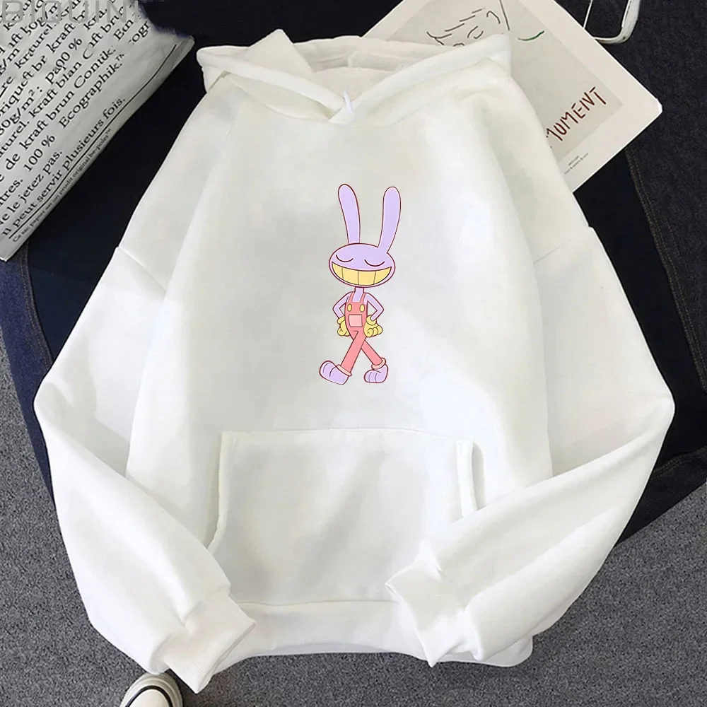 Jax The Amazing Digital Circus Hoodie Fashion Long Sleeve Kawaii Rabbit Unisex Autumn Winter Vintage Sweatshirts Casual Y2K Tops