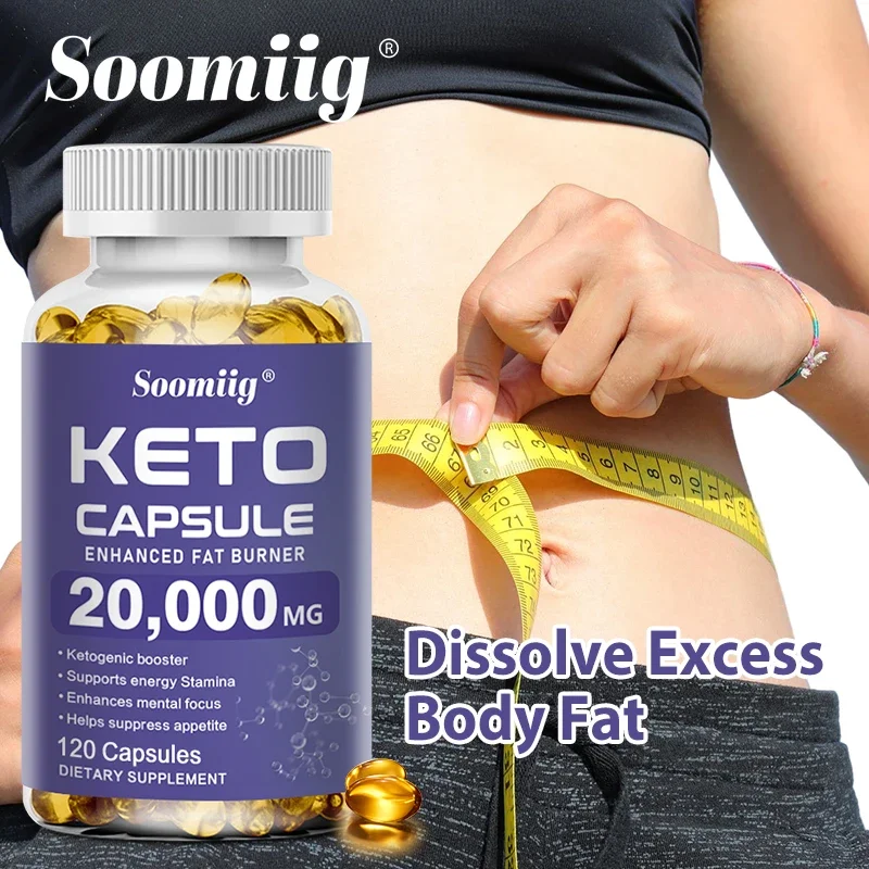 Soomiig Keto Capsules, Burn Fat, Suppress Appetite, Reduce Belly and Leg Fat, Beauty and Health Care Product