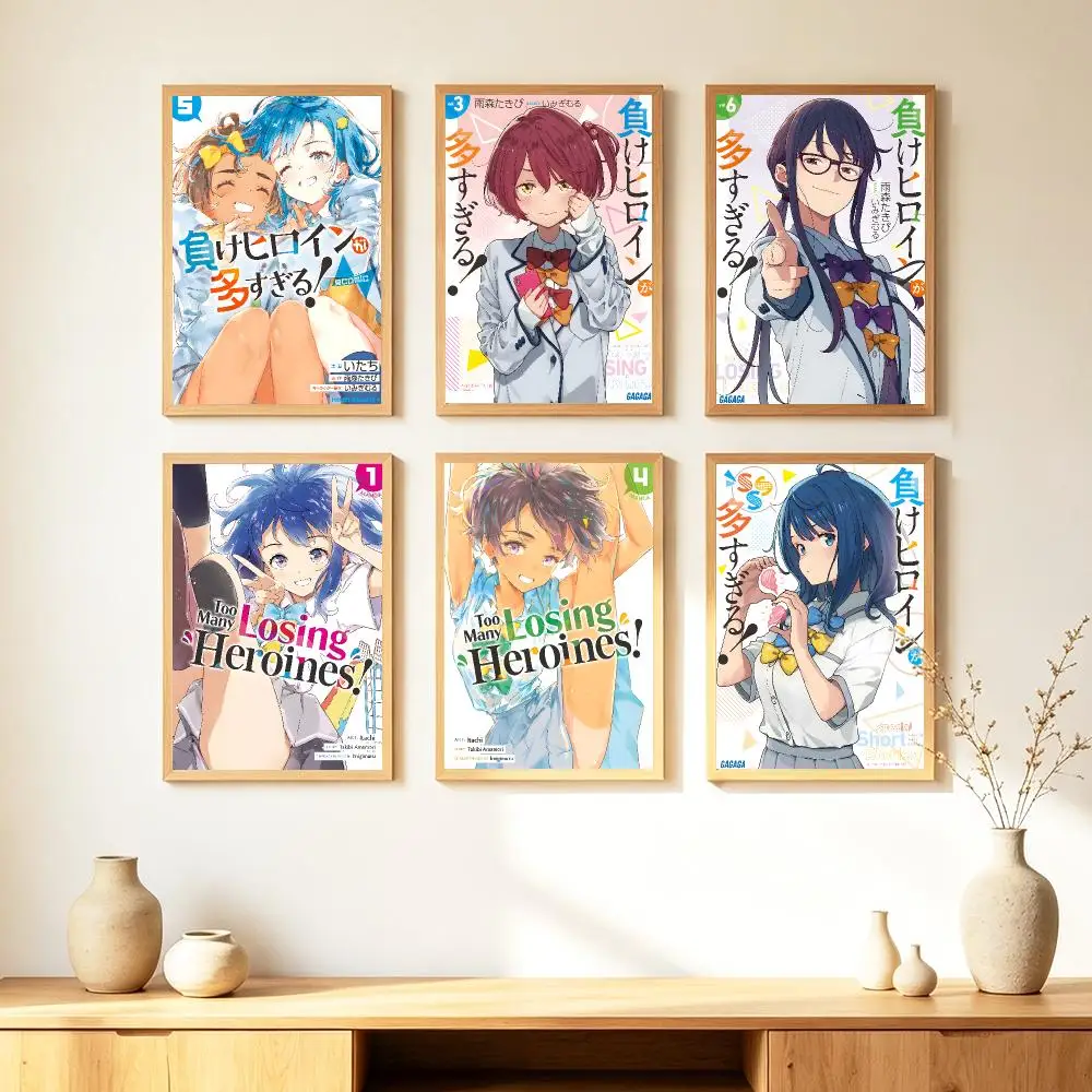 Anime T-Too M-Many L-Losing H-Heroines! Poster HD Poster Warm Home Decoration Suitable for Bedroom and Living Room Gifts Giving