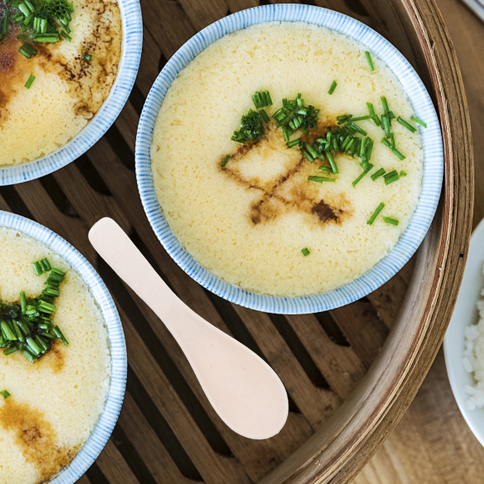 

4Pcs Children Eating Spoons Lightweight Wheat Straw Unbreakable Microwave Dishwasher Safe Baby Food Utensils Toddler Soup Spoons