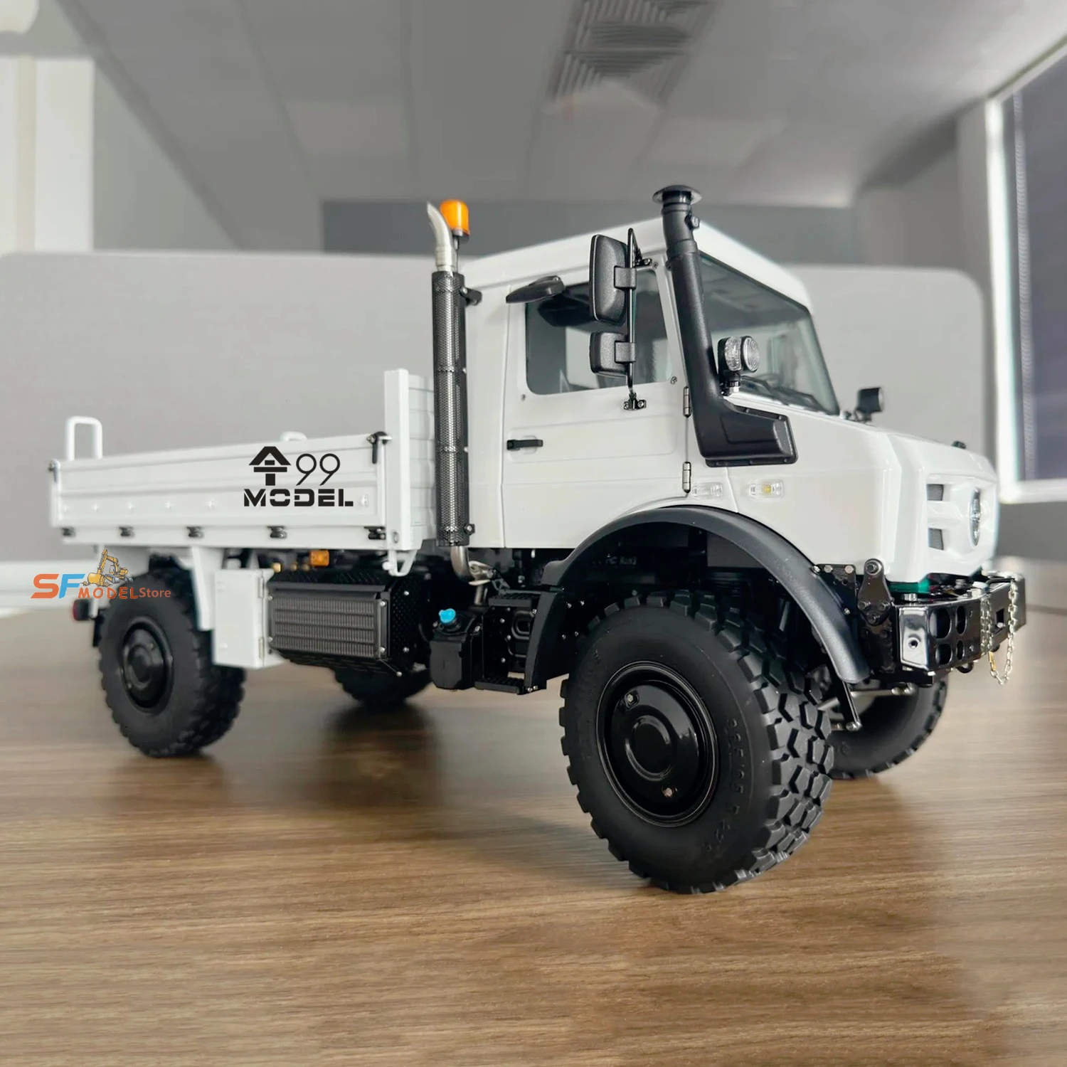 Camión U4023 RC, escala 1/14, 4X4, Control remoto de Metal, camión todo terreno LESU MT-44023, vehículo todoterreno con Control remoto, modelo de juguete