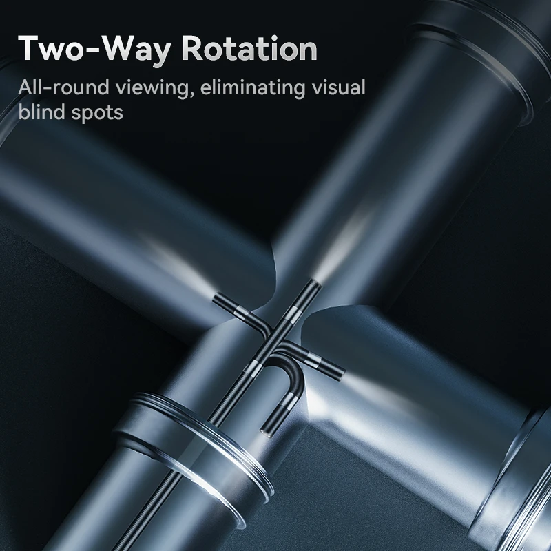 Endoscopio industriale articolato bidirezionale con telecamera articolata da 8.5mm telecamera di ispezione per auto serpente per IOS Android