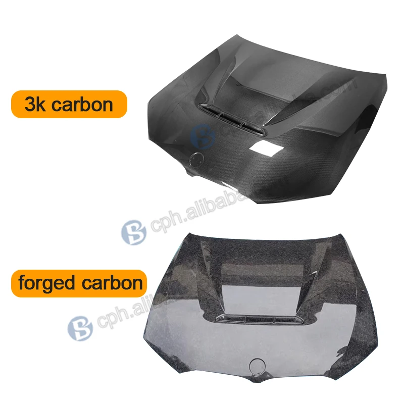 Customized CS Style Facelift Carbon Fiber Vent Bonnet Hood for BMW 3 Series G20 G28 M340i 320i 325i 330i Engine Hood Upgrade