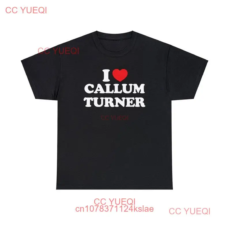 I love Callum Turner Heavy Cotton T Shirt long or short sleeves