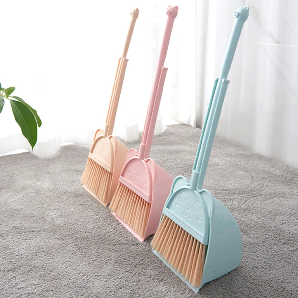 Plastic Satisfy Children S Curiosity Broom And Dustpan Set Sturdy And Durable Children Small Broom