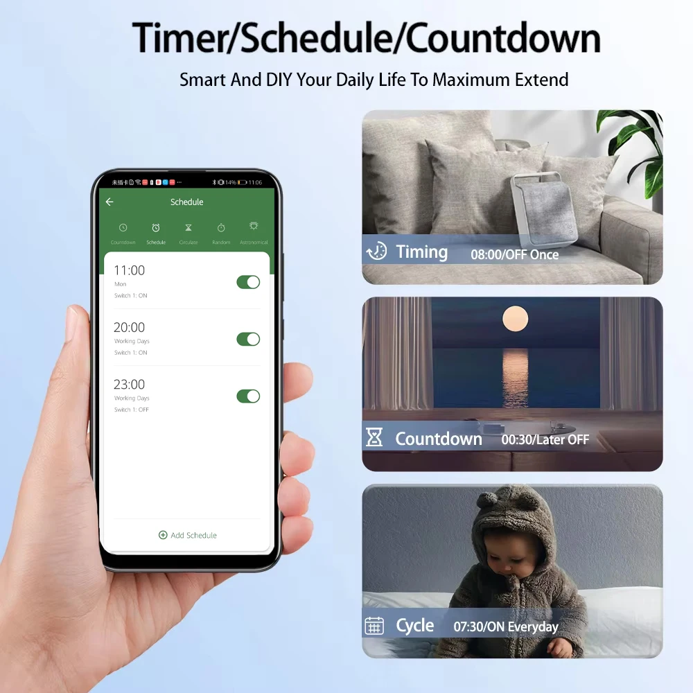 Tuya WiFi Smart Micro USB Adapter Switch Timer 5V WiFi Mini USB Power Adapter Współpracuje z Alexa Hey Google Alice dla Smart Home