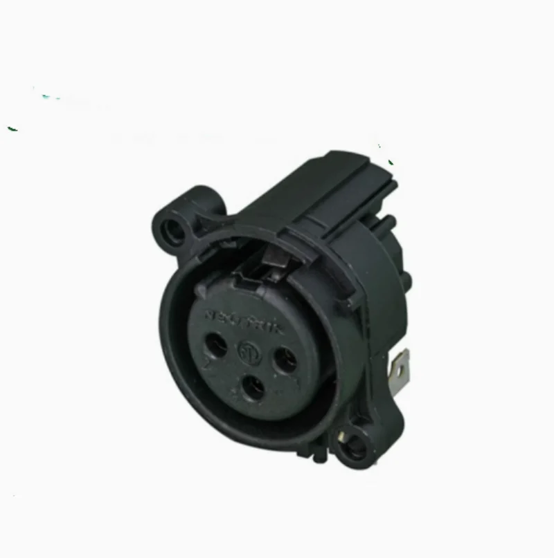 

20pcs NC3FAAH2-0 Three core XLR female socket without push latch, horizontally installed and separately grounded